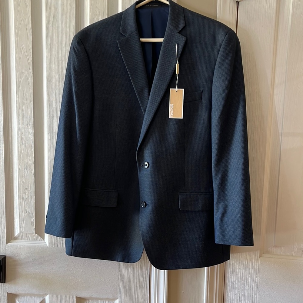 Michael Kors Blue Mens Sports Jacket NWT 44 R